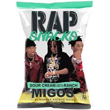 Rap Snack Sour Cream & Ranch, chips au goût de crème aigre et sauce ranch