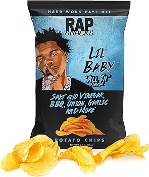 Rap Snacks LIL BABY Croustilles de pommes de terre tout en saveur